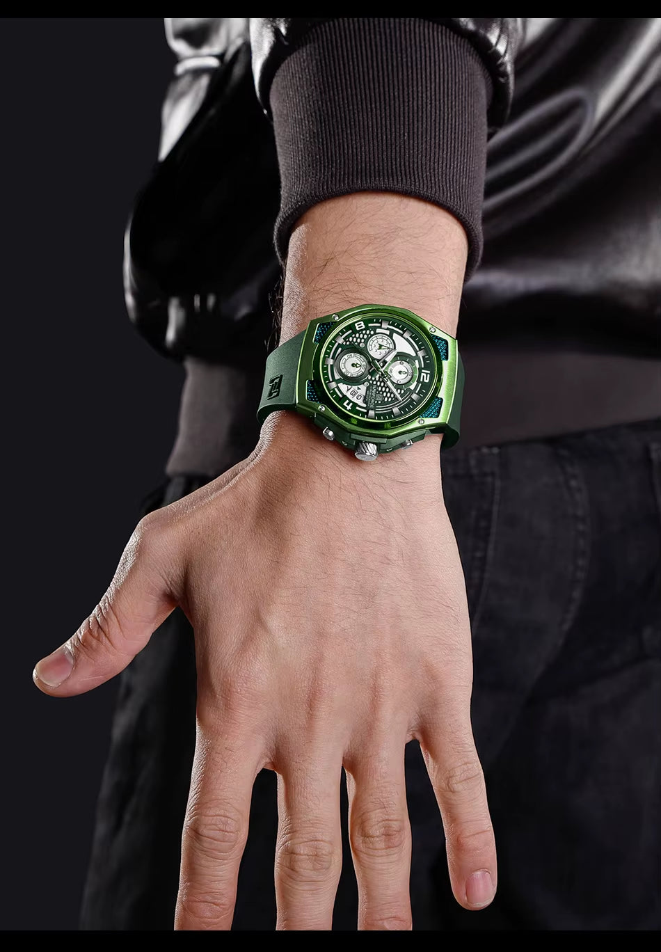 Top Brand NAVIFORCE 8051 Hot Sale Luxury Original Sport Chronograph Watches Men Wrist Quartz Waterproof Male Gift Wristwatch