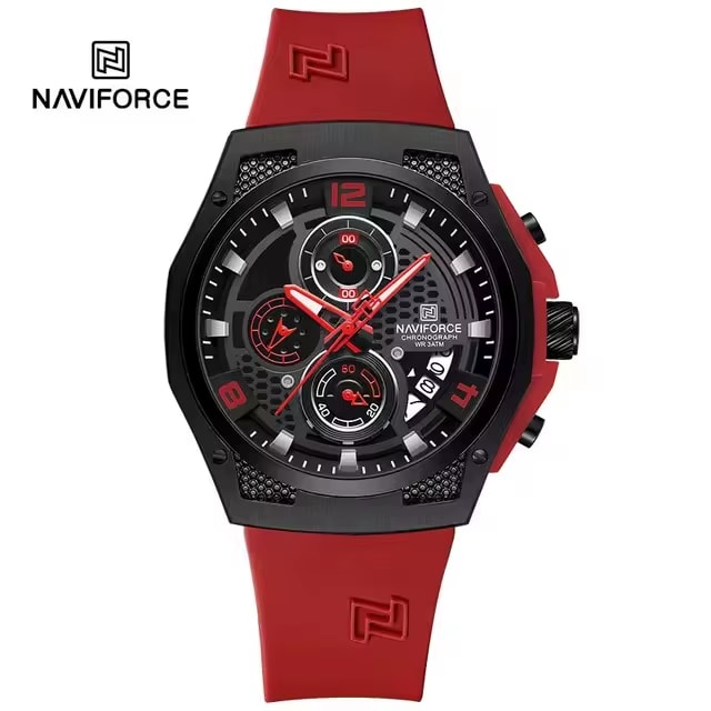 NAVIFORCE Striker 2025 – Sport Waterproof Chronograph with Date Function