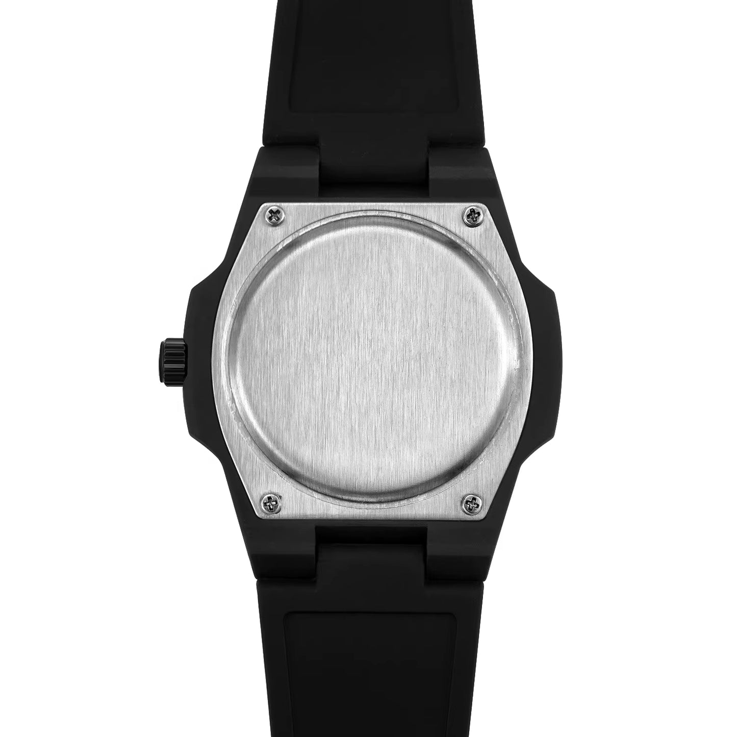Custom Logo Square Luminous Silicone Quartz Wristwatches Waterproof Arabic Dial Watches Men Wrist Reloj Hombre