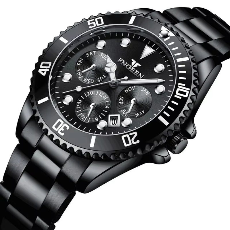 FNGEEN 8080 Men'S Watches Luxury Top Brand Watch Quartz Waterproof Fashion Clock Mens Watches Montre Homme