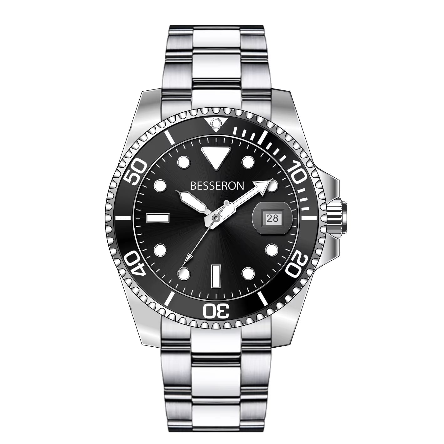 Besseron 8215 SteelMaster – Men’s Luxury Automatic Mechanical Watch