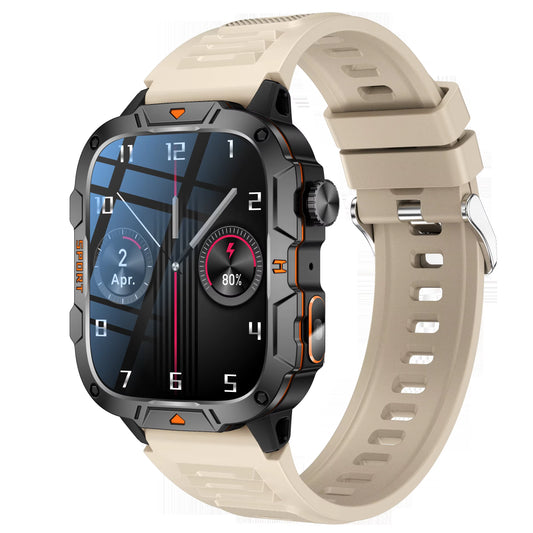 2024 Sport Fashion Flash Light Smart Watch QX12 Reloj Inteligente Fitness Tracker 1.96 Inch BT Call Smart Watch