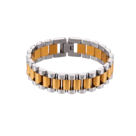 2024 New Stainless Steel Gold Plated Detachable Wristbands Bracelets Bangles for Women Men Gold Wrap Bracelets